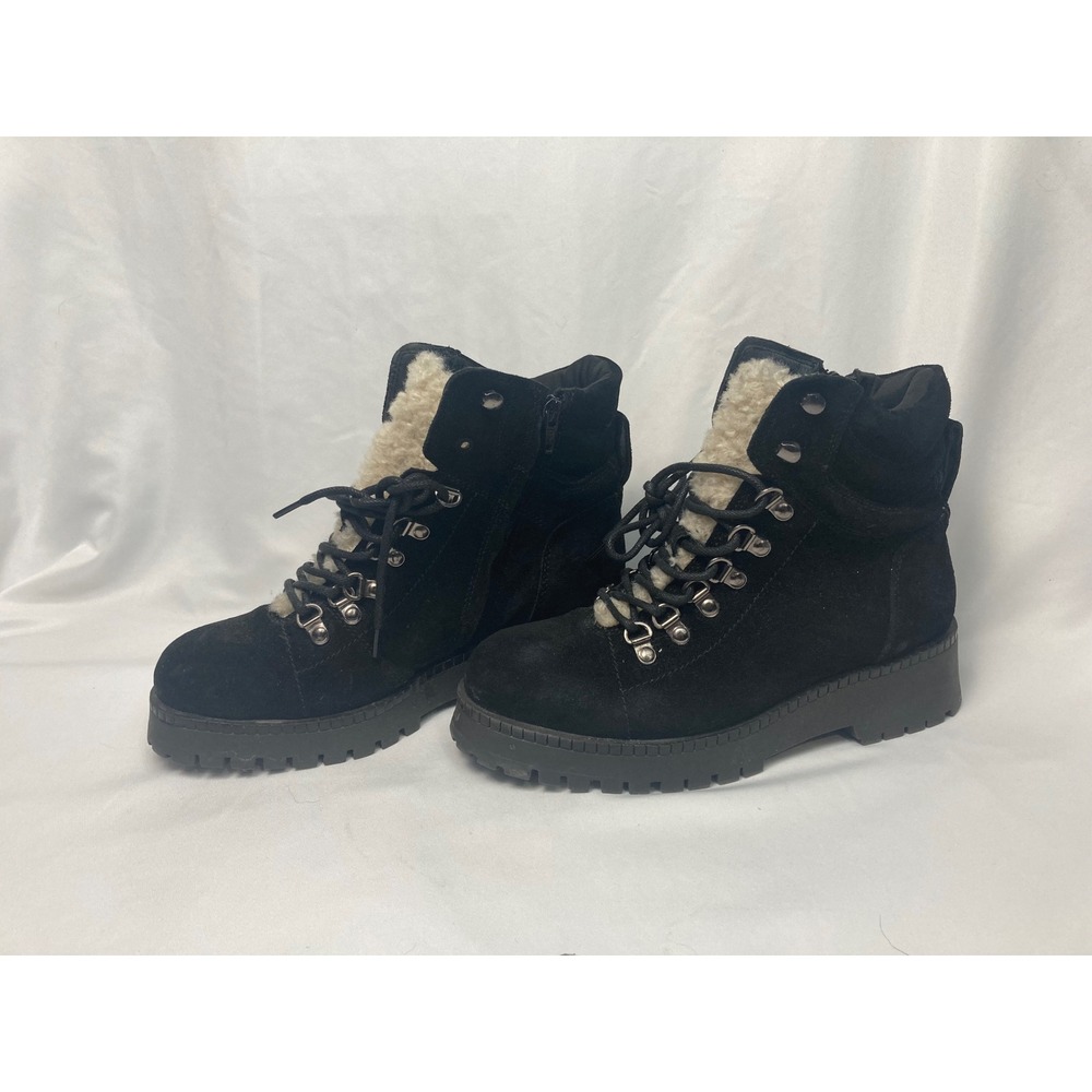 Crown Vintage‎ CV-Hopper Black Suede Hiking Snow Boots 8.5M